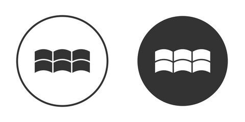 Roof tile icon design flat silhouette style