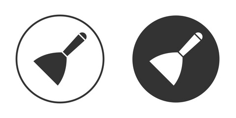 Putty knife icon design flat silhouette style