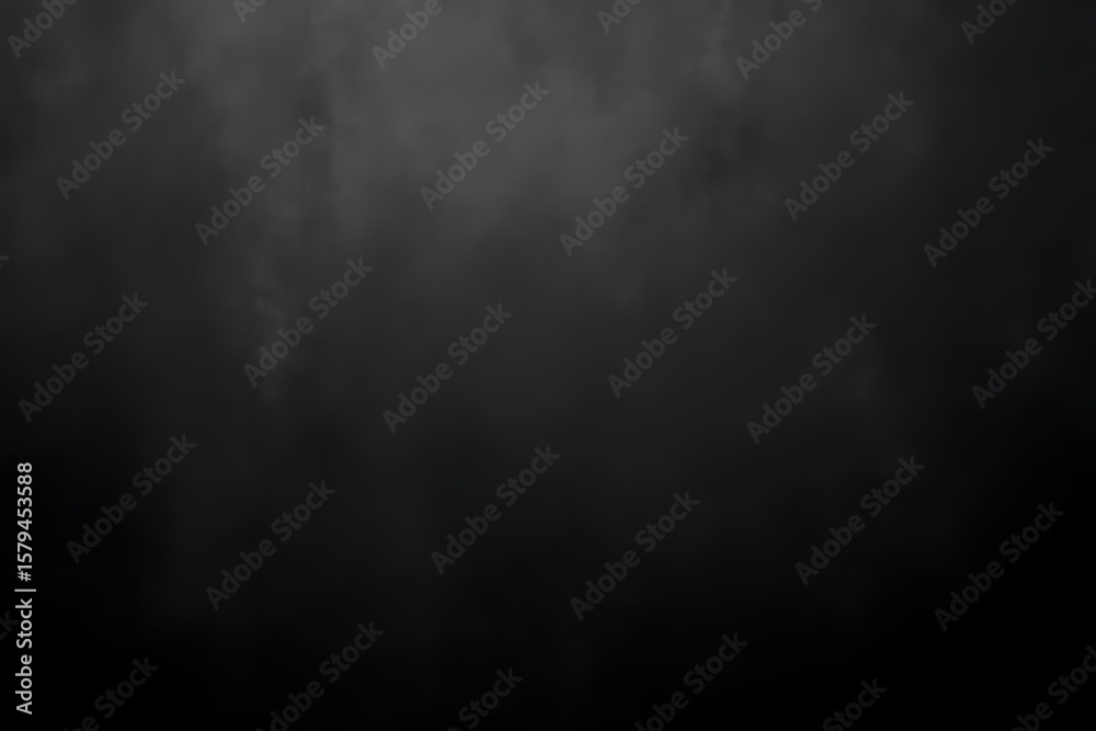Poster dark abstract background with smoky texture and gradient of black and gray colors creating a mysteri