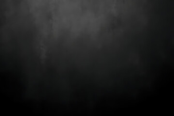 Dark abstract background with smoky texture and gradient of black and gray colors creating a mysterious atmosphere