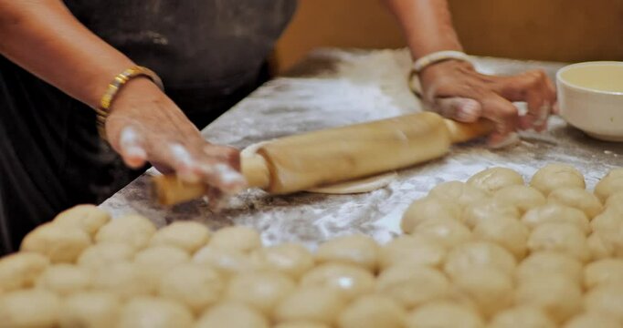 Chapati making at the event