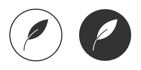 Light weight icon design flat silhouette style