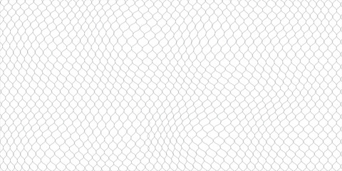Net texture pattern on white background. Net texture pattern for backdrop and wallpaper. Realistic net pattern with black squares. Geometric background, vector illustration