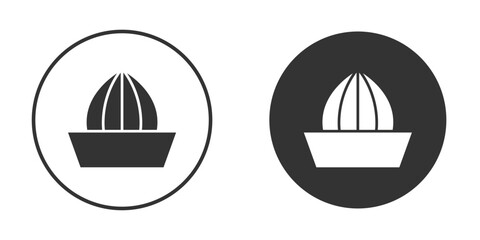 Hand Juicer icon design flat silhouette style