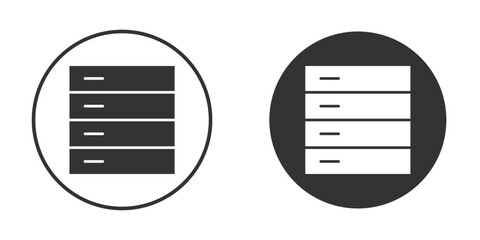 Data center icon design flat silhouette style