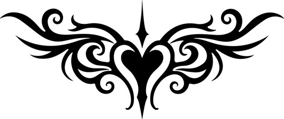 Dragon Tribal Tattoo Set &ndash; Mythical Beast & Abstract Ink Art" vector bundle