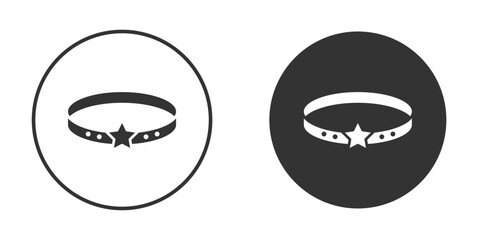 Obraz premium Bracelet icon design flat silhouette style