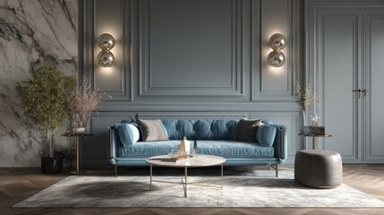 Elegant, modern living room