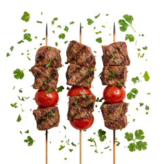 Grilled Beef and Tomato Skewers