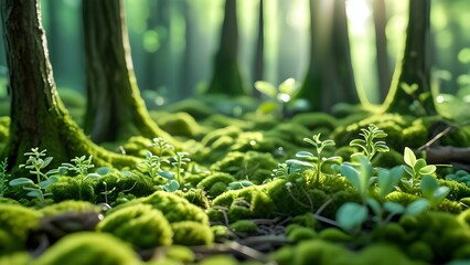 
&ldquo;Tiny Lush Green Forest Floor, Nature Inspired Texture&rdquo;
