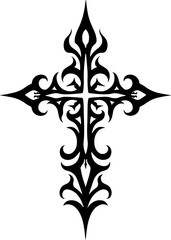 "Flaming Tribal Cross Tattoo Design" bundle