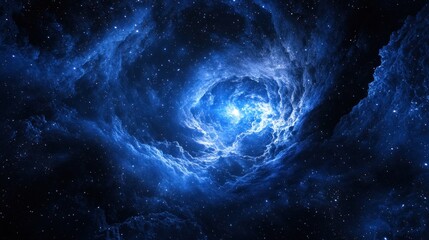 Obraz premium Deep space nebula swirling vortex