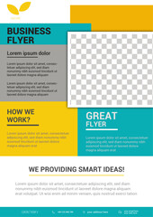 Modern Business Flyer Template – Colorful Layout for Corporate & Startup PSD Design