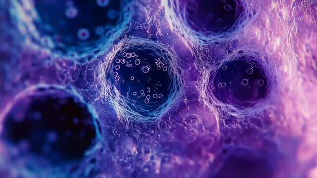 Microscopic Cell Structure Internal Life Rhythm