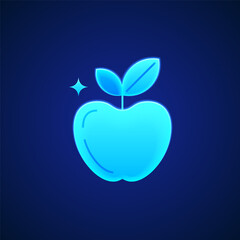 Educational Icon Apple Symbol of Knowledge and Learning Represents an apple, symbolizing knowledge, education, and learning. It is ideal for educational content, school websites and academic materials