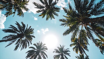 Realistic Photo Open Palms Under Sky World Humanitarian Day Mood