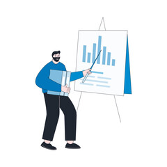 Performance marketing abstract concept, People presentation