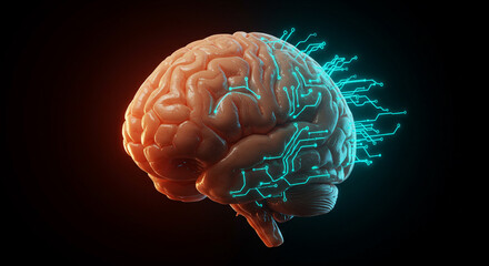 Fototapeta premium 3d rendered illustration of human brain