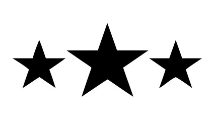 Obraz premium Black star shape vector graphic design element for decoration and logo design use