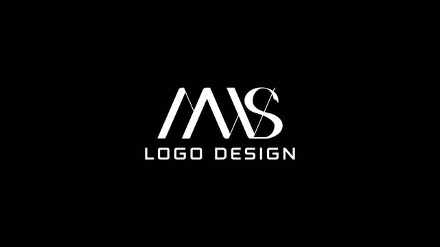 Elegant MWS letter monogram logo design with modern typography and creative overlapping letters for personal brand or business identity.