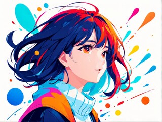 abstract background with colorful elements