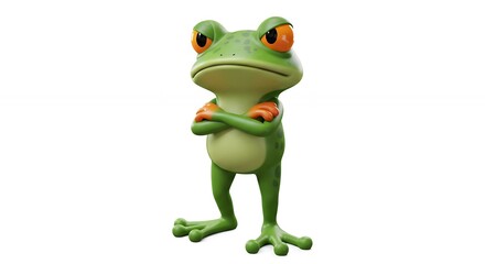 Cartoon frog character illustration