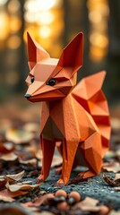 fox in the autumn forest