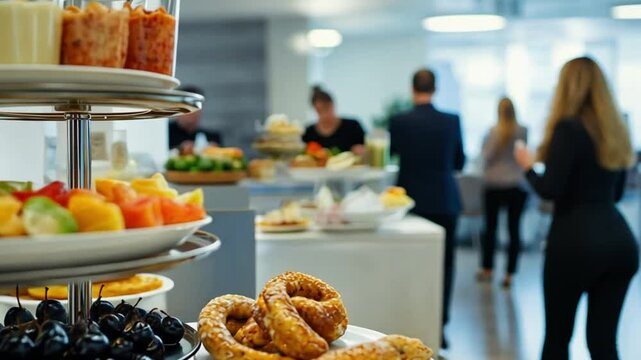 Delicious Buffet Breakfast Spread at Corporate Event