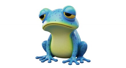 Fototapeta premium Sad frog illustration