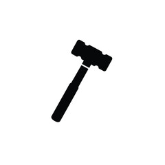 Black sledgehammer tool equipment