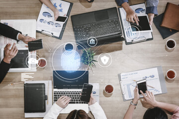 Biometric identity system using fingerprint and facial recognition to secure cloud access, protect...