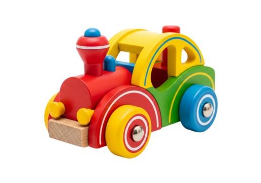 Colorful Wooden Toy. clipart isolated on transparent background. png