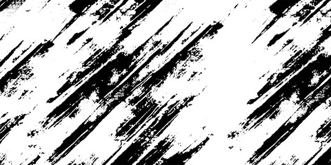 Vector grunge brush strokes texture rough black scratches for wallpaper  paint splatter template  dirt banner transparent background