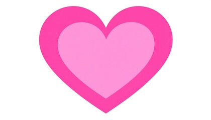 Simple pink heart graphic