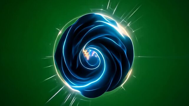 A kaleidoscope of neon hues explodes as a noise hazy abstract vortex folding inward like dream fabric creates a rapid, staccato motion, pulsing with electric energy and evoking a sense of