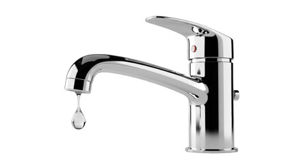 faucet with water drop isolated on transparent background, PNG, droplet, plumbing, isolated, transparent, background, PNG, clean