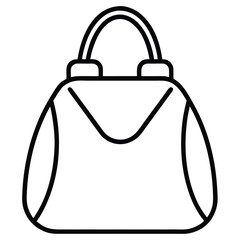 vector illustration of a handbag