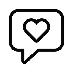 Speech bubble icon for message, chat, text, and app conversation.