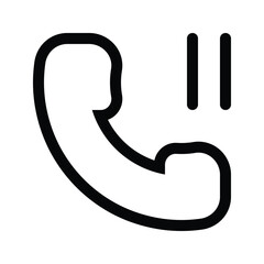 Phone pause icon for putting a call on hold or standby.