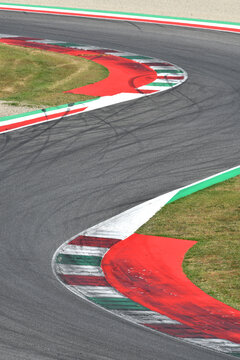 curbs on a racing track
