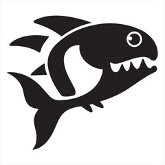 Naklejka premium Silhouette Style Vector Fishbone Logo Design – Minimalist Seafood Icon for Restaurant Branding, Fishing Clubs, T-Shirt Prints, Stickers, Eco Labels, and Coastal-Themed Graphic Projects