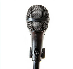 Black Microphone on Stand