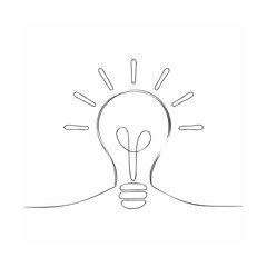 light bulb vector illustration