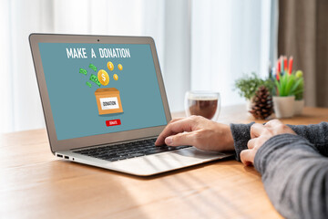 Online donation platform offer modish money sending system for people to transfer on the internet