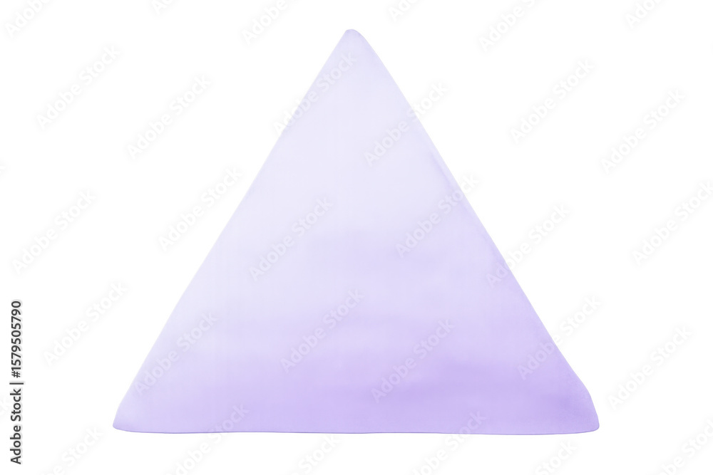 Aufkleber Purple triangle shape on a transparent background, ideal for minimalist designs and projects requiring a simple geometric element