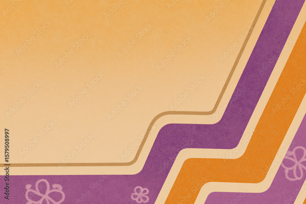 Poster colorful abstract design featuring vibrant lines and patterns on a soft background