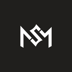 MS Letter Logo Design Stylish Vector for Branding and Business Identity.