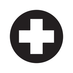 Obraz premium First Aid Plus Sign Medical Vector Design