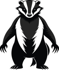 vector illustration of a cartoon panda