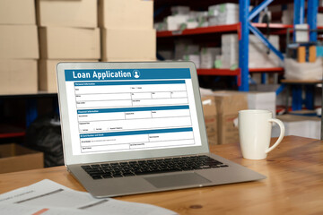 Online loan application form for modish digital information collection on the internet network